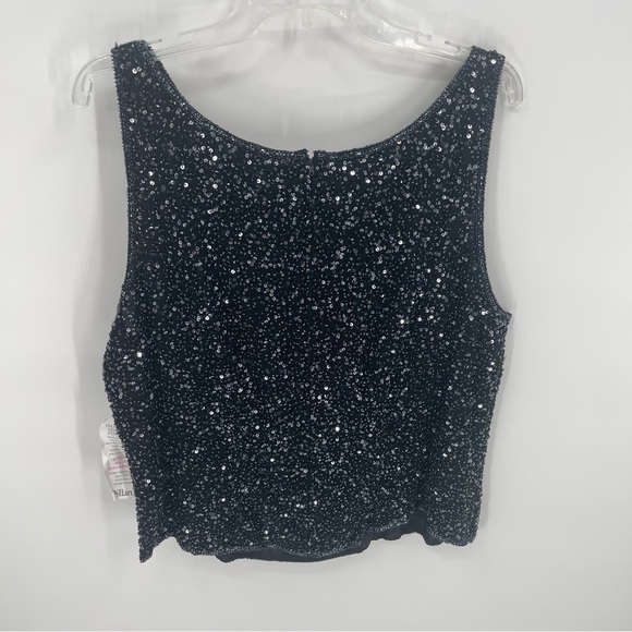 Laurence Kazar Black Sequin Blouse - Picture 5 of 8
